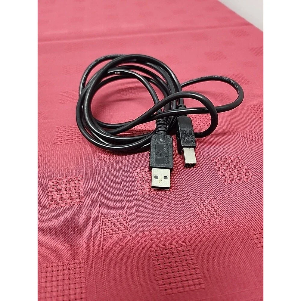 6 Foot Ft USB PRINTER CABLE Cord A To B - Male - Used On HP Photosmart